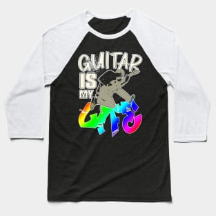 Guitar is my Life: Rock Leap Harmony Baseball T-Shirt